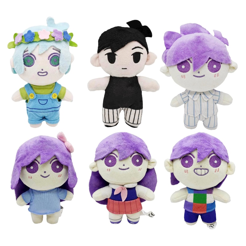 1 5 6pcs Omori Plush Doll Cartoon Stuffed Pillow Toy Plushies Figure Cute Gifts Omori Cosplay - Omori Plush