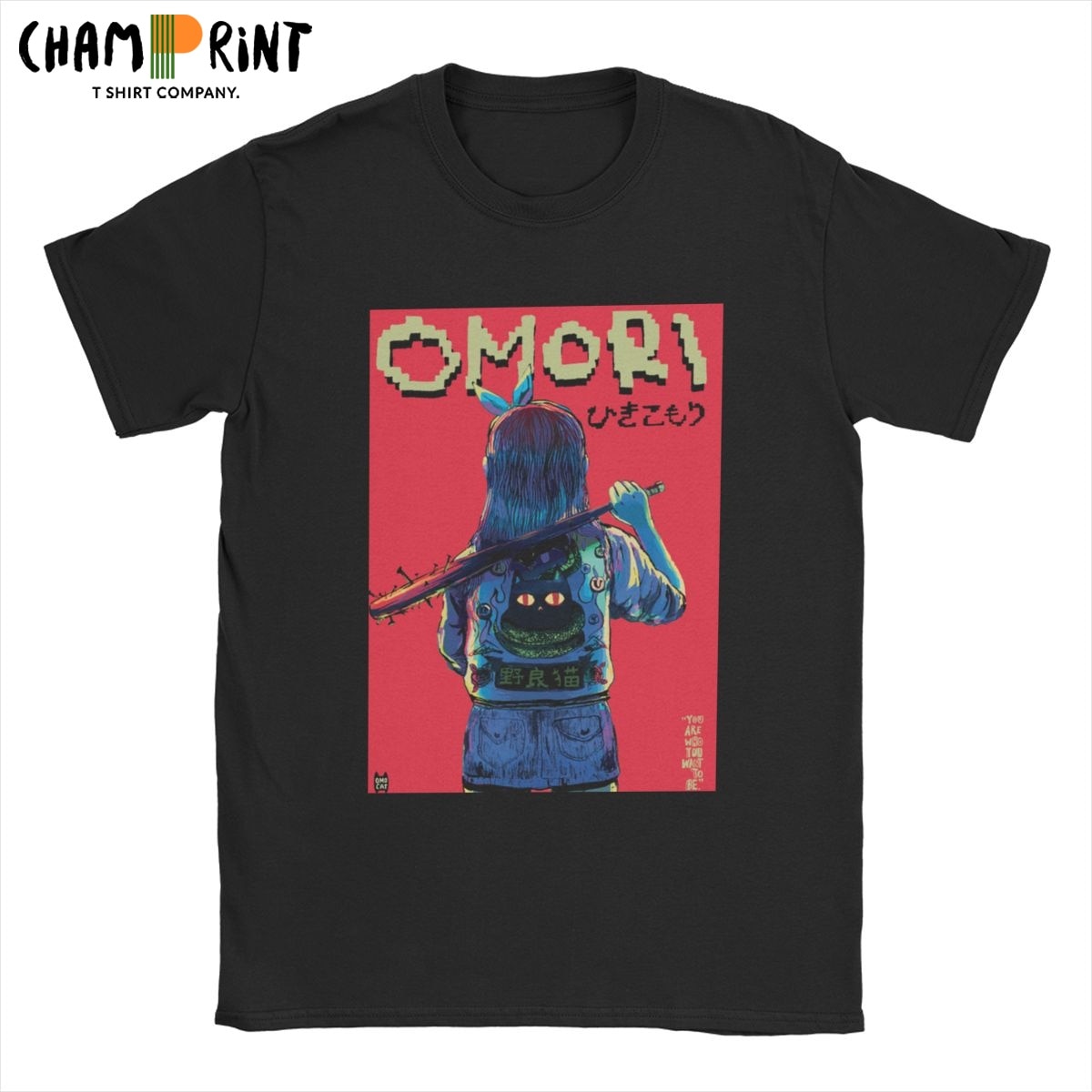 Funny Omori Basil Aubrey Game T Shirts Men Round Neck 100 Cotton T Shirt Short Sleeve - Omori Plush