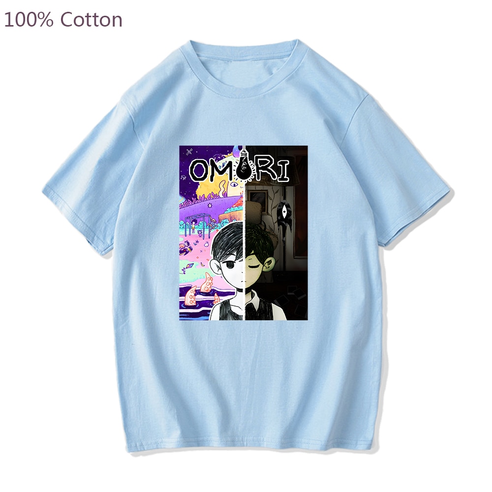 Game Omori T shirt Sunny and Cat Cartoon Graphic Tshirt Short Sleeve Harajuku Fashion Tee shirt 5 - Omori Plush