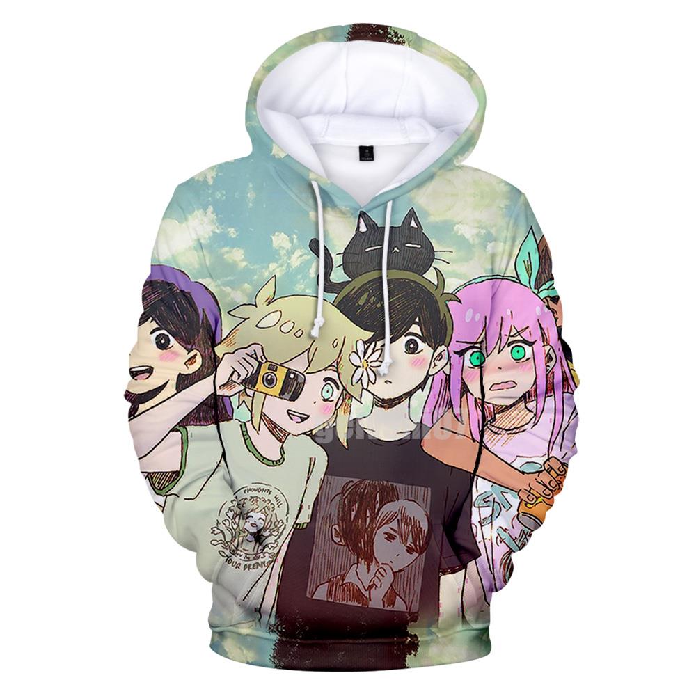 Hot Anime Game Omori 3D Printed Hoodies Y2k Men Women Streetwear Sweatshirts Fashion Oversized Harajuku Pullover 3 - Omori Plush