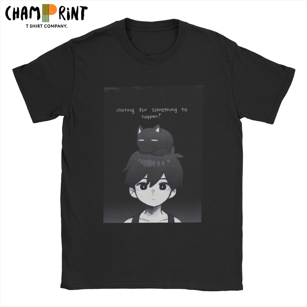Men s T Shirts Omori Basil Anime Game Casual Cotton Tee Shirt Short Sleeve T Shirts - Omori Plush