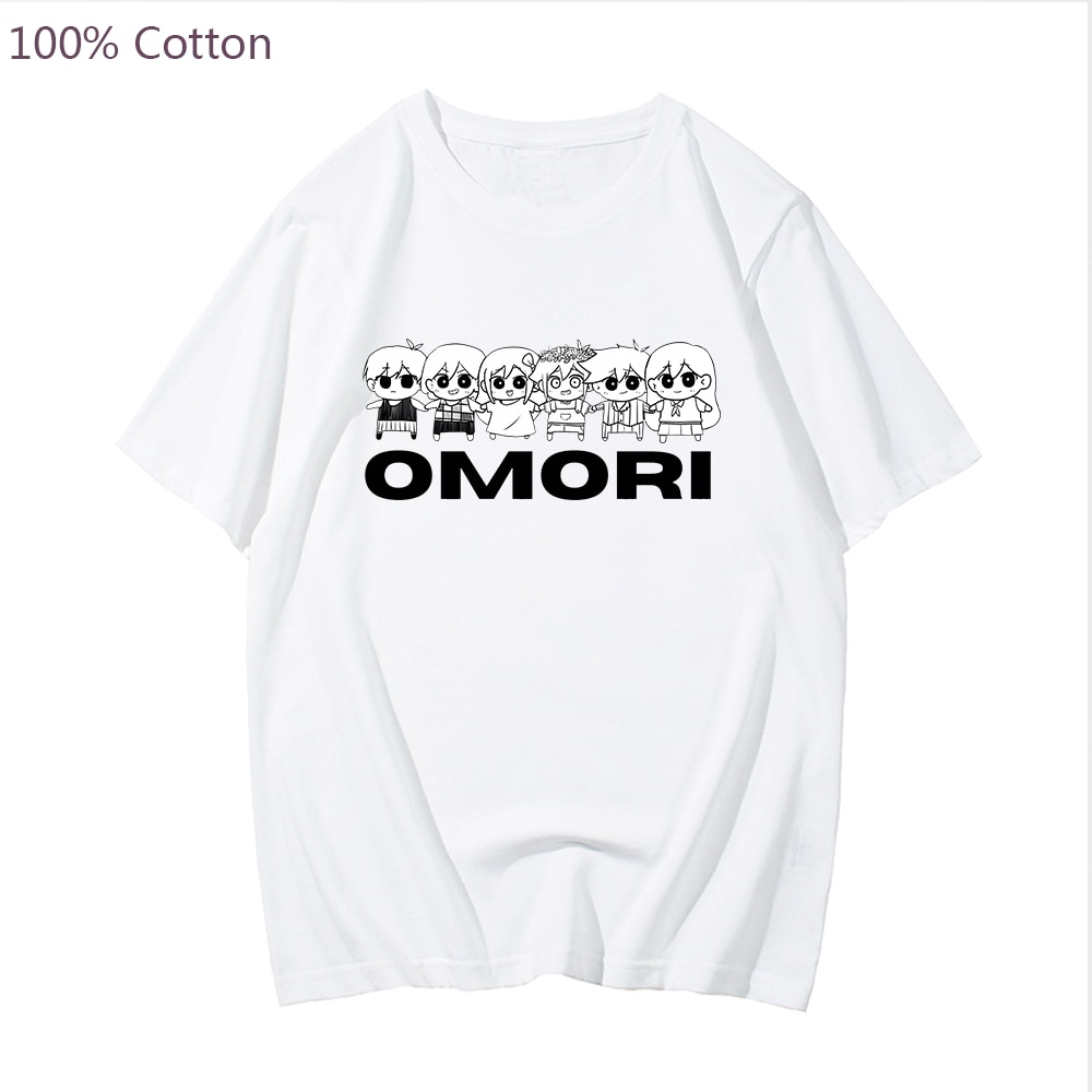 Omori Game Print T shirt Men Short Sleeve Unisex Tee shirt Fashion Harajuku Streetwear Fashion Plus 1 - Omori Plush