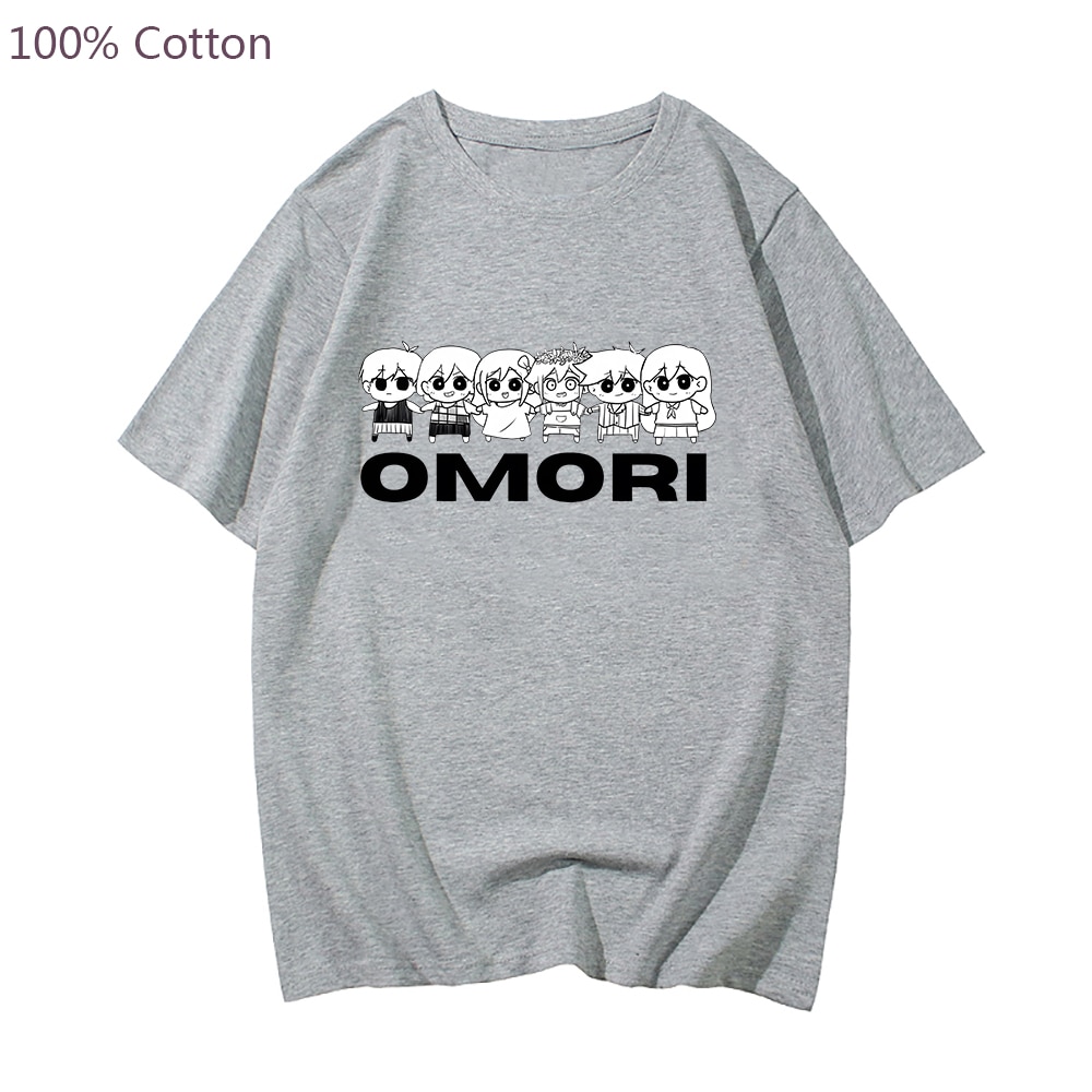 Omori Game Print T shirt Men Short Sleeve Unisex Tee shirt Fashion Harajuku Streetwear Fashion Plus 3 - Omori Plush