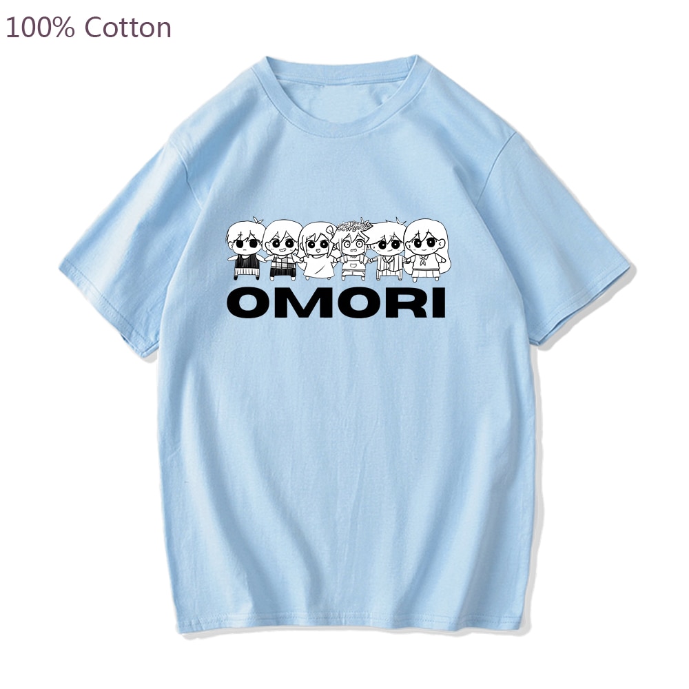 Omori Game Print T shirt Men Short Sleeve Unisex Tee shirt Fashion Harajuku Streetwear Fashion Plus 5 - Omori Plush