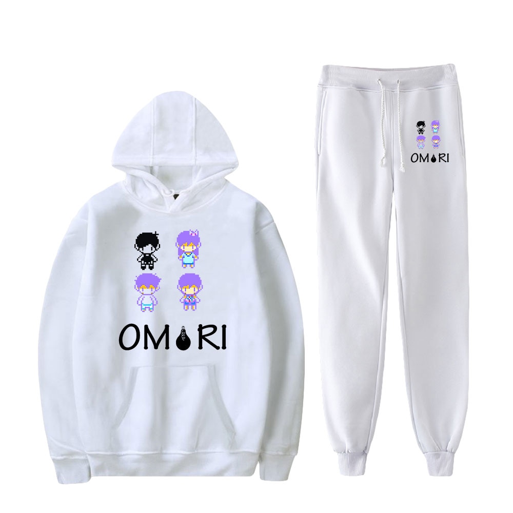 Omori Hoodies Game Sweatshirts Two Piece Suit Cotton Popular Harajuku Pullover Pants Harajuku Wtreetwear Suit Cosplay 3 - Omori Plush