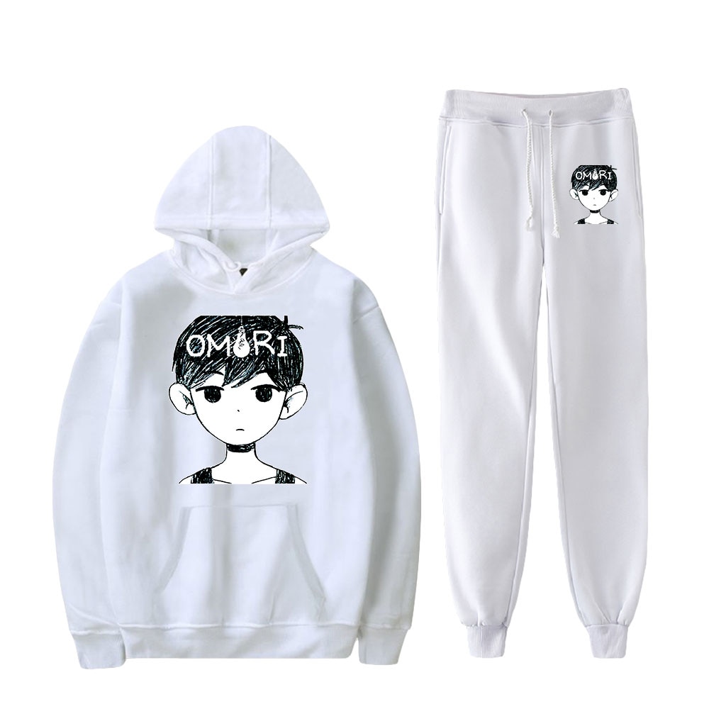 Omori Hoodies Game Sweatshirts Two Piece Suit Cotton Popular Harajuku Pullover Pants Harajuku Wtreetwear Suit Cosplay 4 - Omori Plush