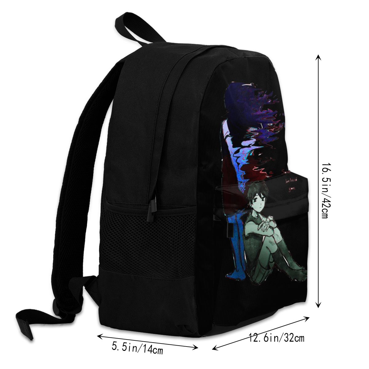 Omori Some Thing Behind You Backpacks Video Game Breathable Streetwear Polyester Backpack Cycling Youth Bags 2 - Omori Plush