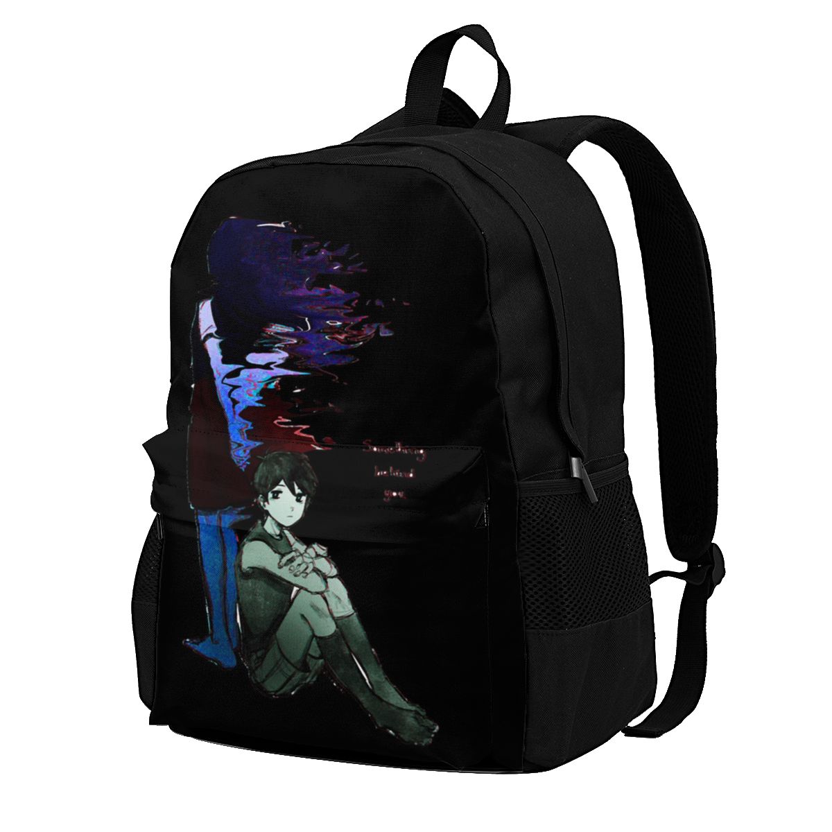 Omori Some Thing Behind You Backpacks Video Game Breathable Streetwear Polyester Backpack Cycling Youth Bags - Omori Plush