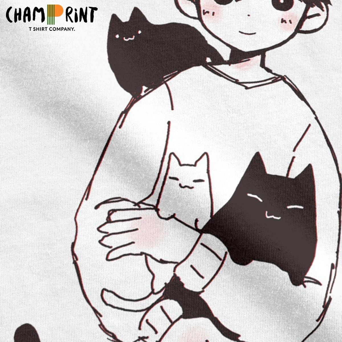 Omori Sunny And Mewo Cat Men T Shirt Cartoon Anime Game Funny Tees Short Sleeve Round 1 - Omori Plush